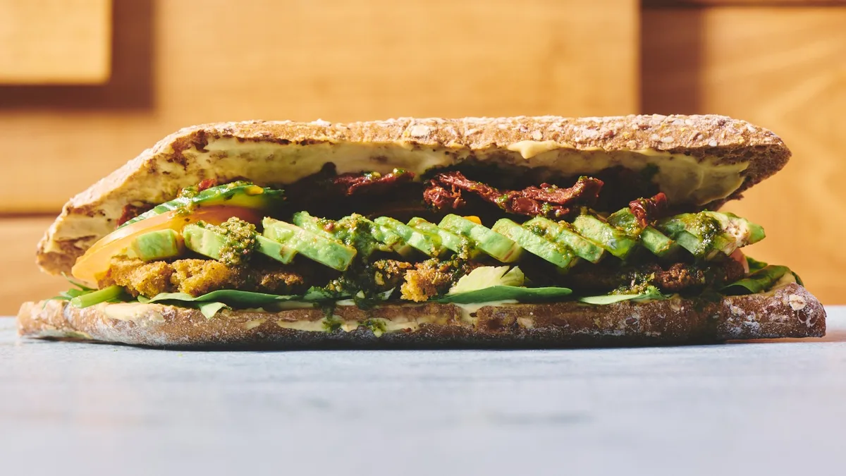 Husets vegetar sandwich (V)