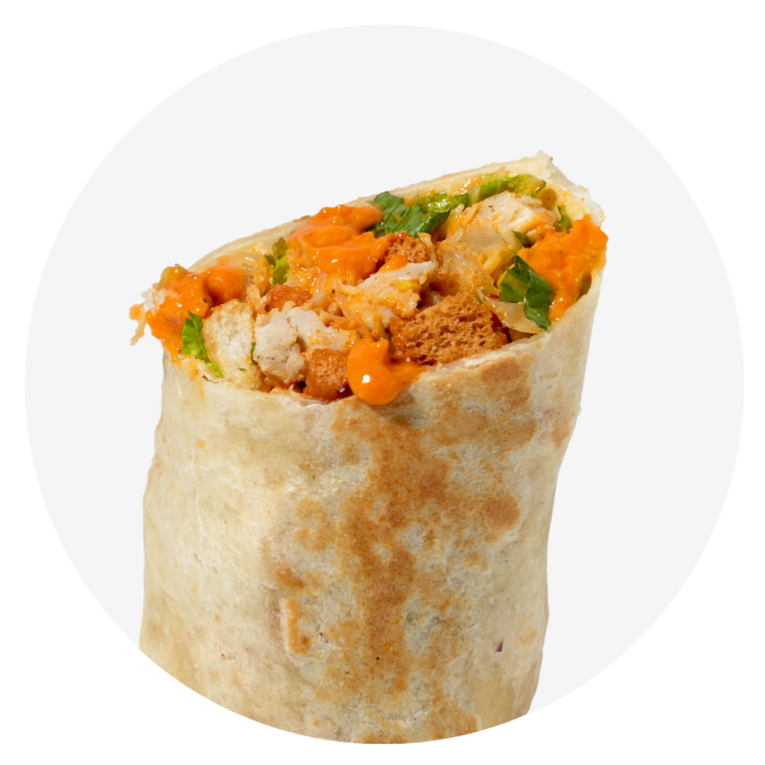 Buffalo Chicken Caesar Wrap