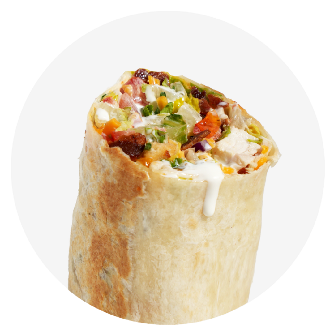 Chicken Bacon Ranch Wrap (Sandwiches and Wraps.)