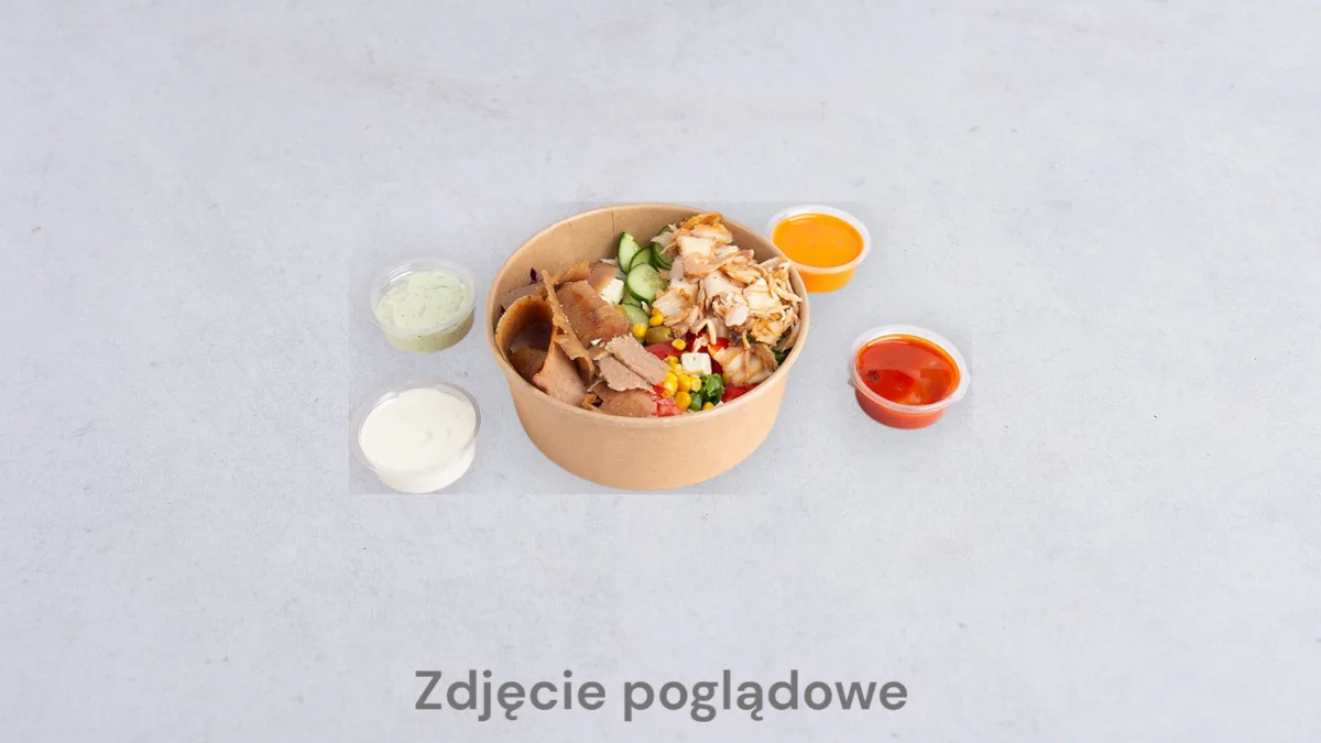 Sałatka z kebabem