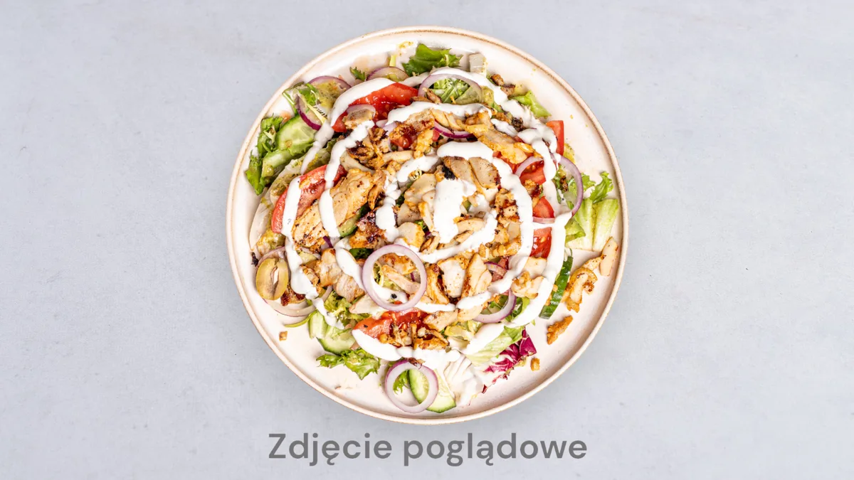 Sałatka z kebabem