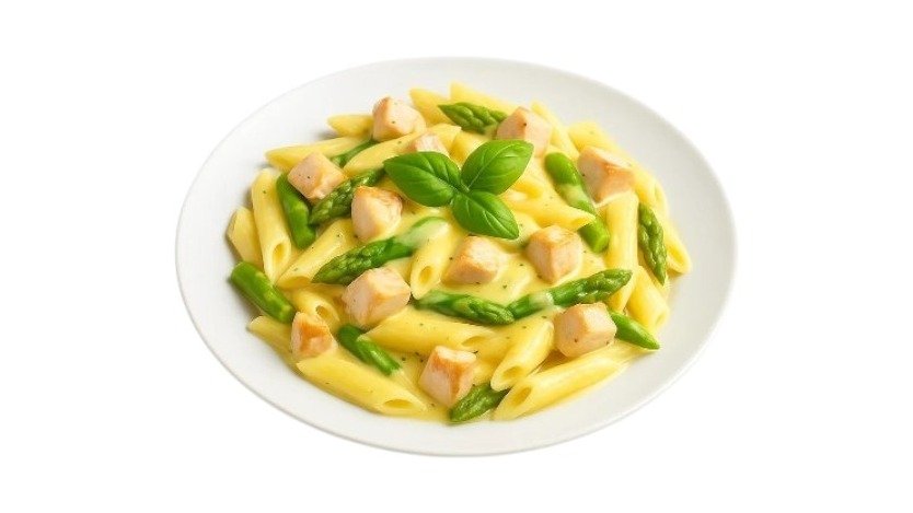Pasta Spargel Pollo