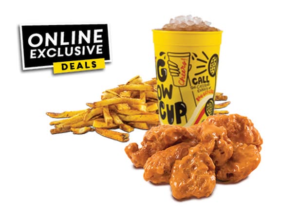 6 Boneless Wing Combo