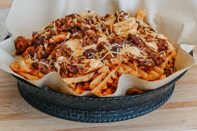 Chili Cheese Waffle Fries