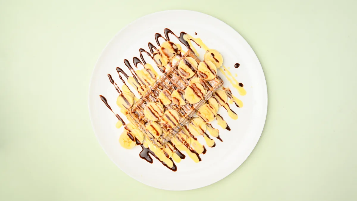 waffle with Banana