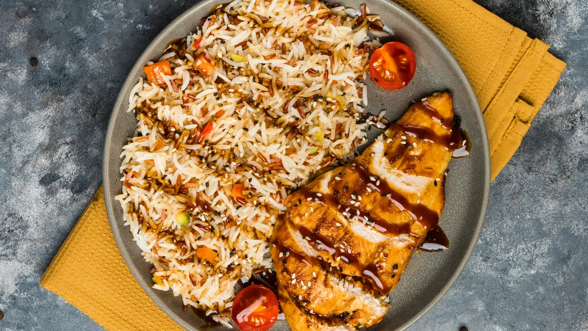 Miks Düyü Teriyaki Toyuğu ile