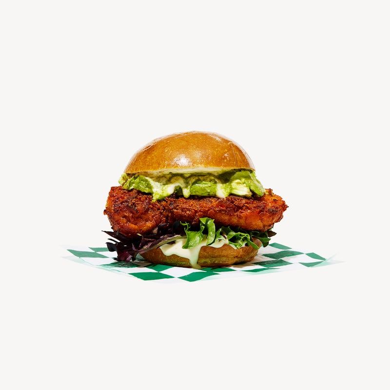 Avo Smash Crispy Chicken Thigh Sandwich