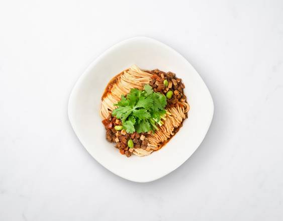 Noodles with Diced Beef and Szechuan Peppers