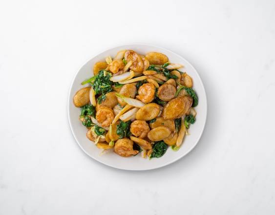 Shanghai Rice Cakes with Shrimp