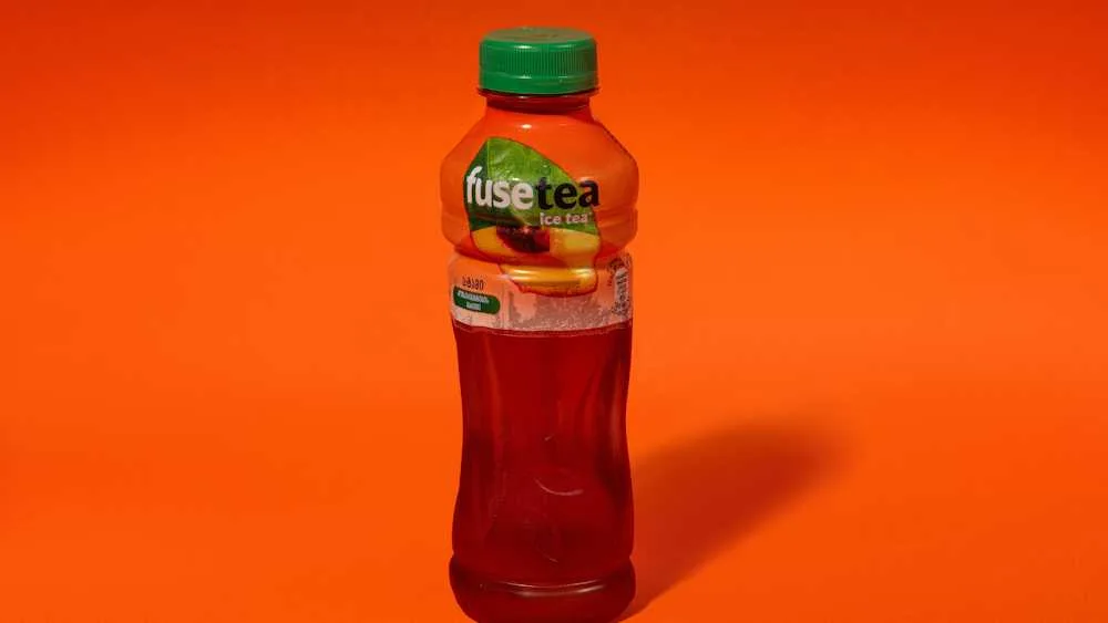 iced tea  with peach