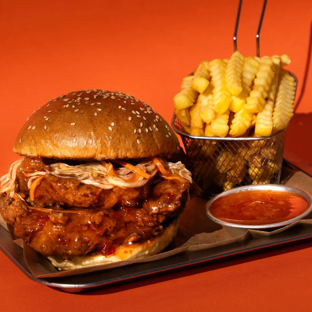 Sweet and Spicy Burger Combo