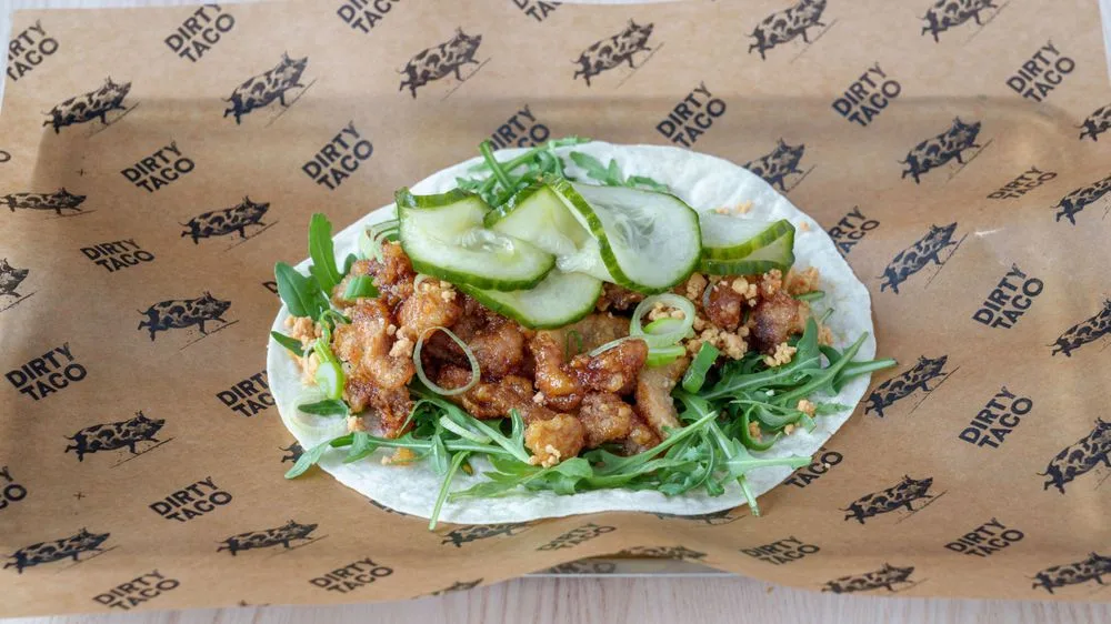 Sticky Chicken-taco