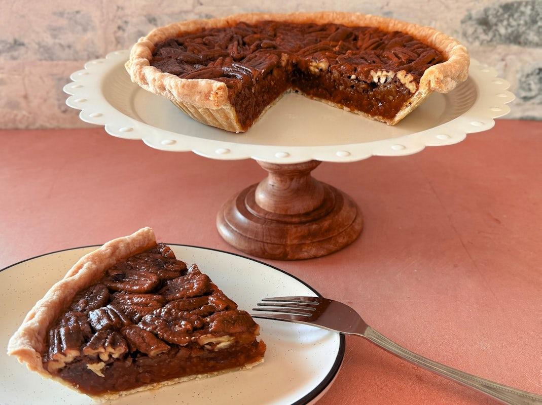 Big Texas Bourbon Pecan Pie Slice