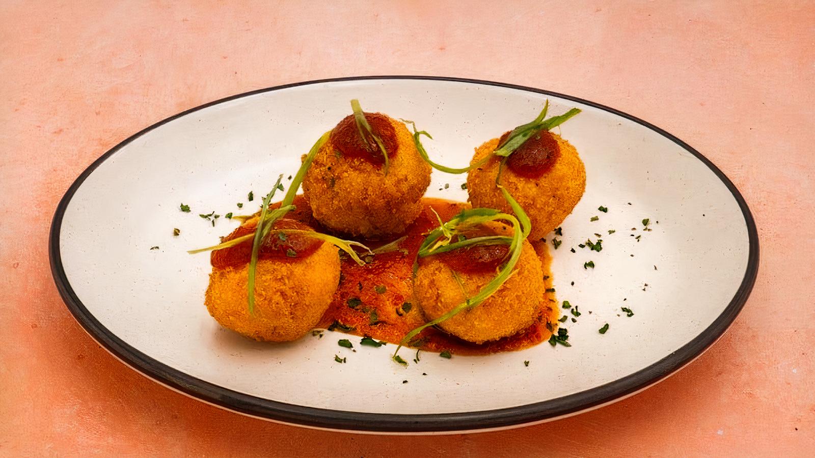 Fried Smoked Gouda Grit Balls