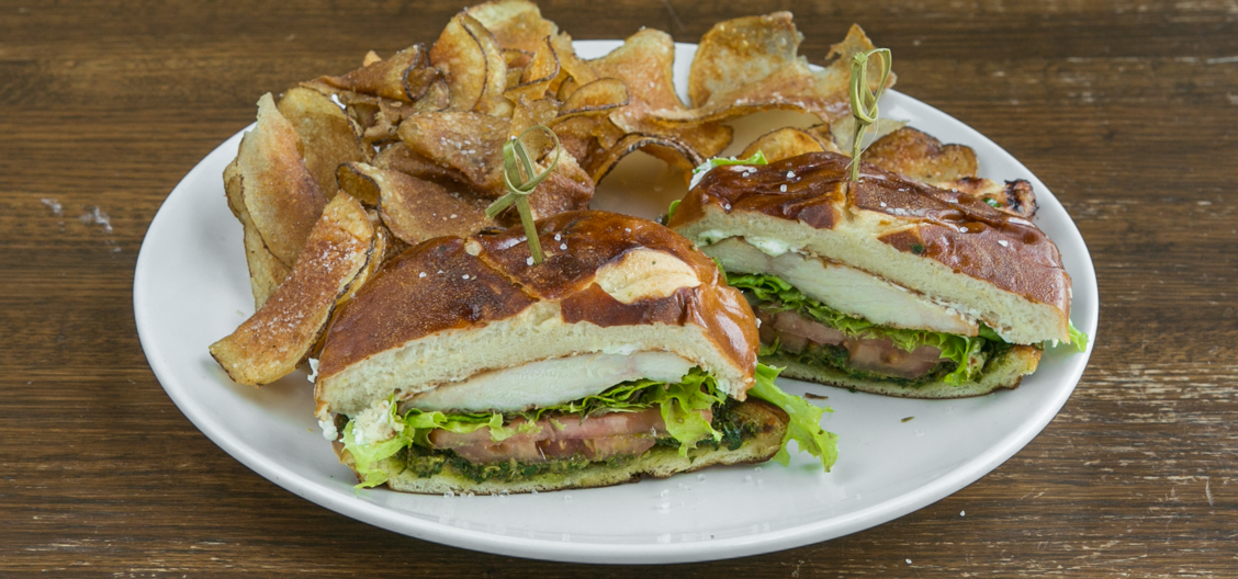 Grilled Pesto Chicken Sandwich Tray