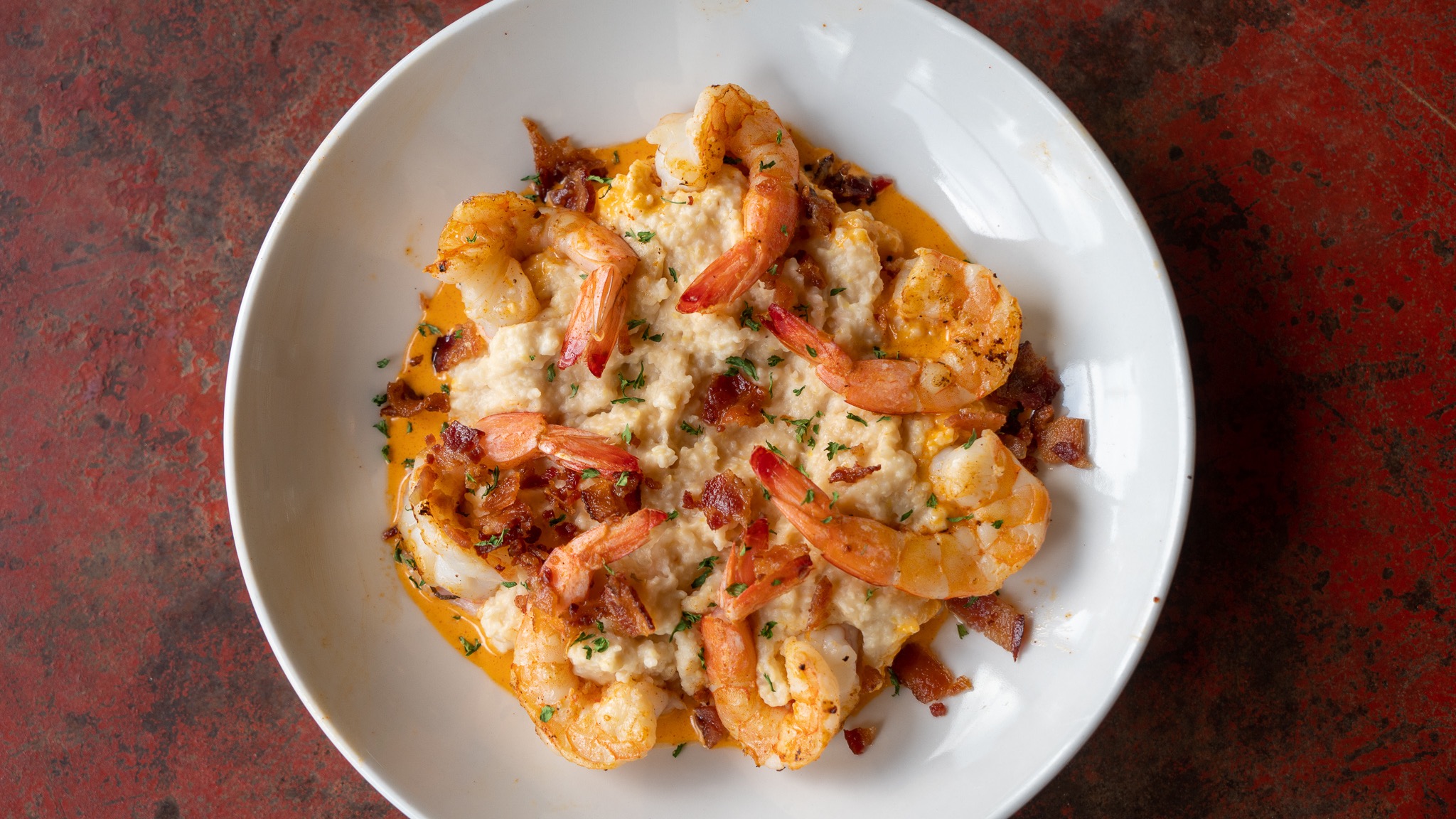 Shrimp and Grits Tray