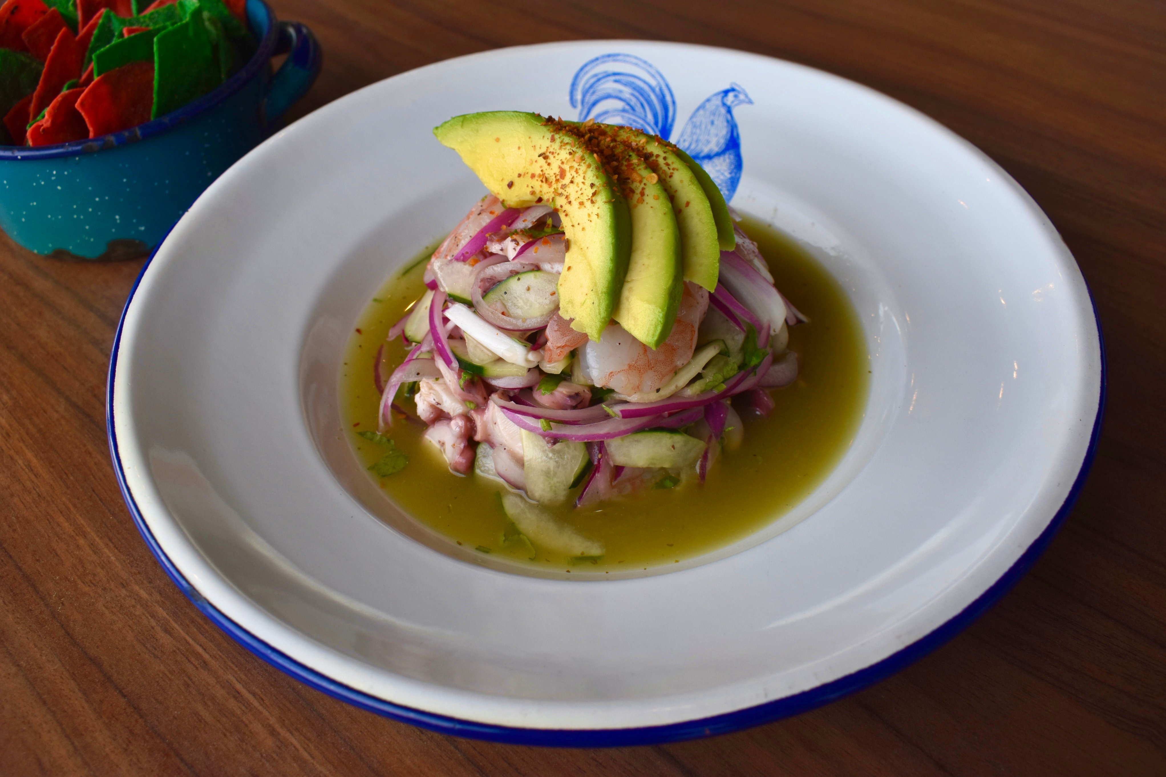 Aguachile de Camarón y Pulpo