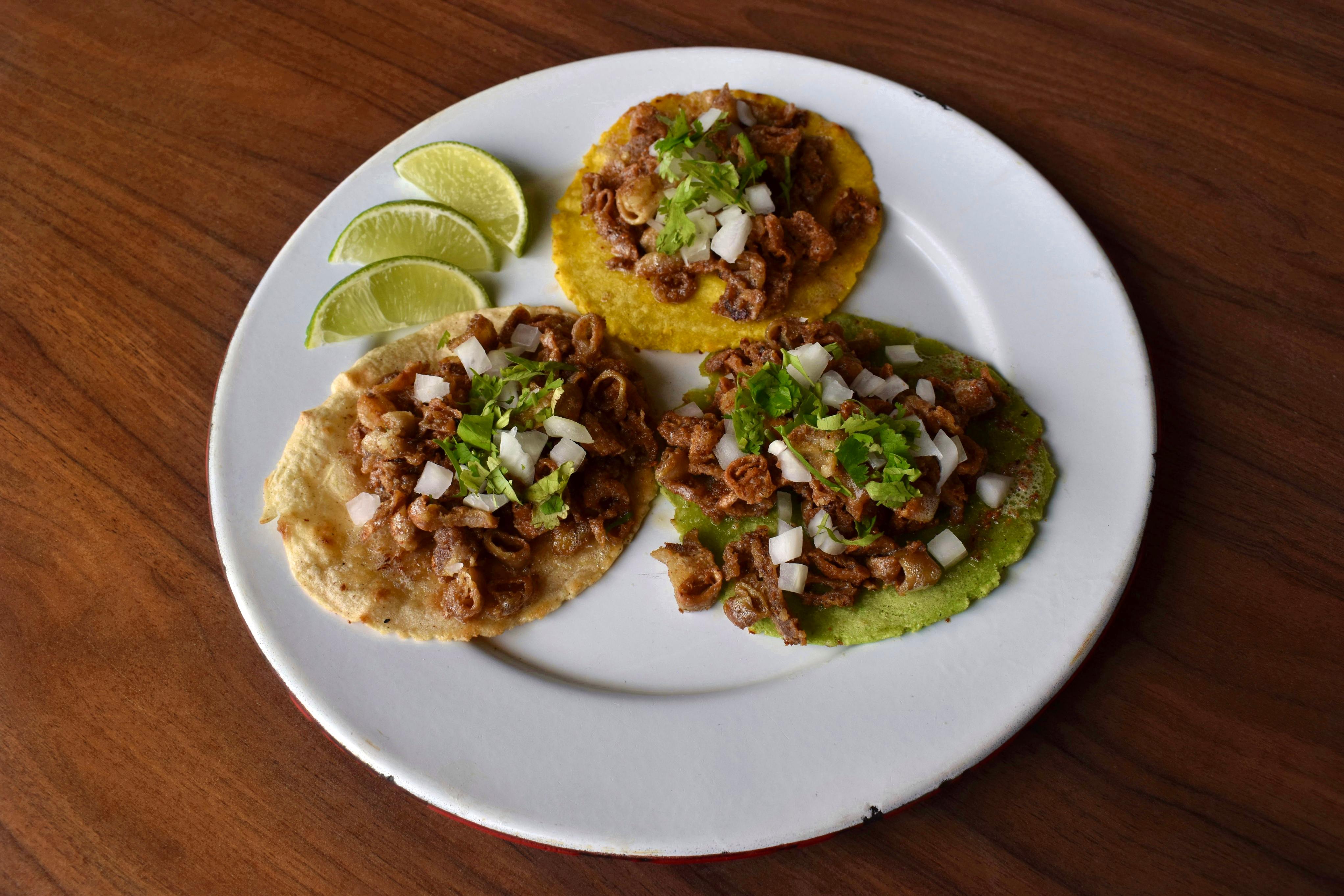 Tacos de Tripa de Res