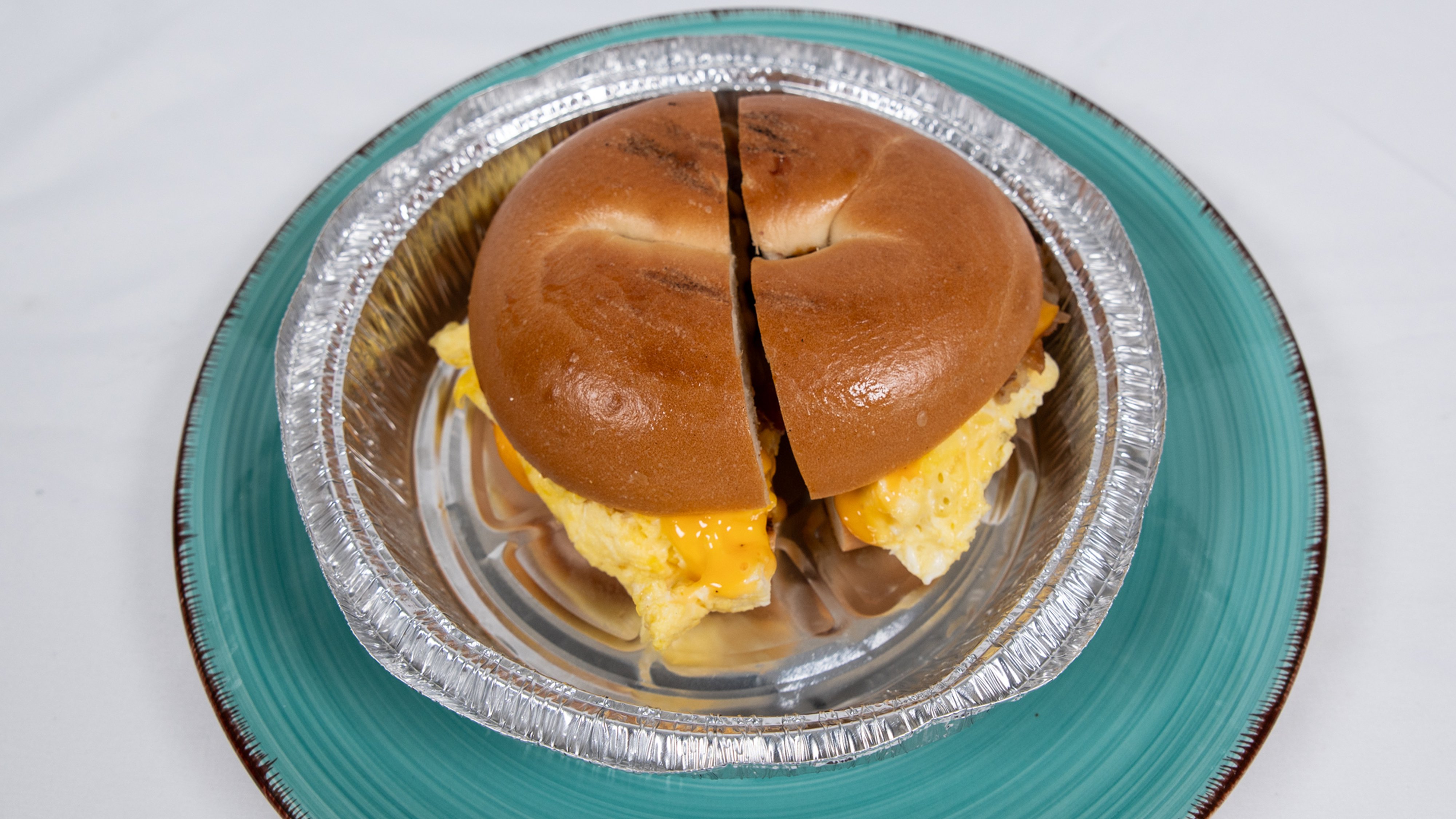 Two Egg Sandwich with Bacon and Cheese
