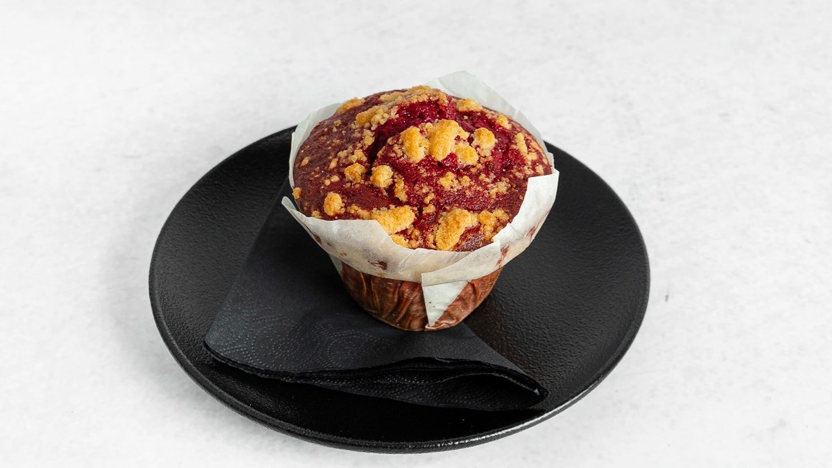 Muffin malina-bela čokolada
