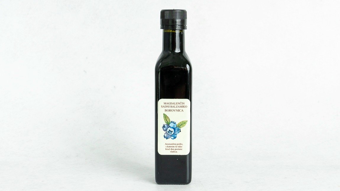 Sadni balzamični kis borovnica (250 ml)