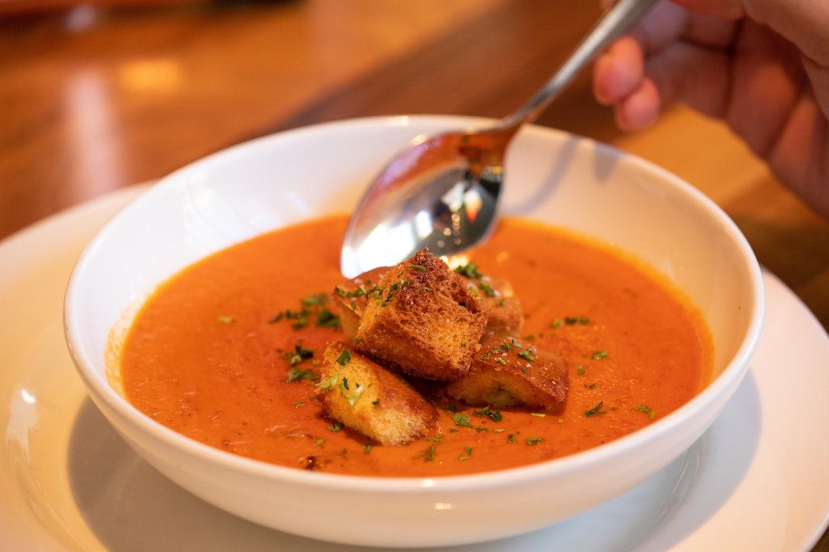 Tomato and Goat Cheese Bisque