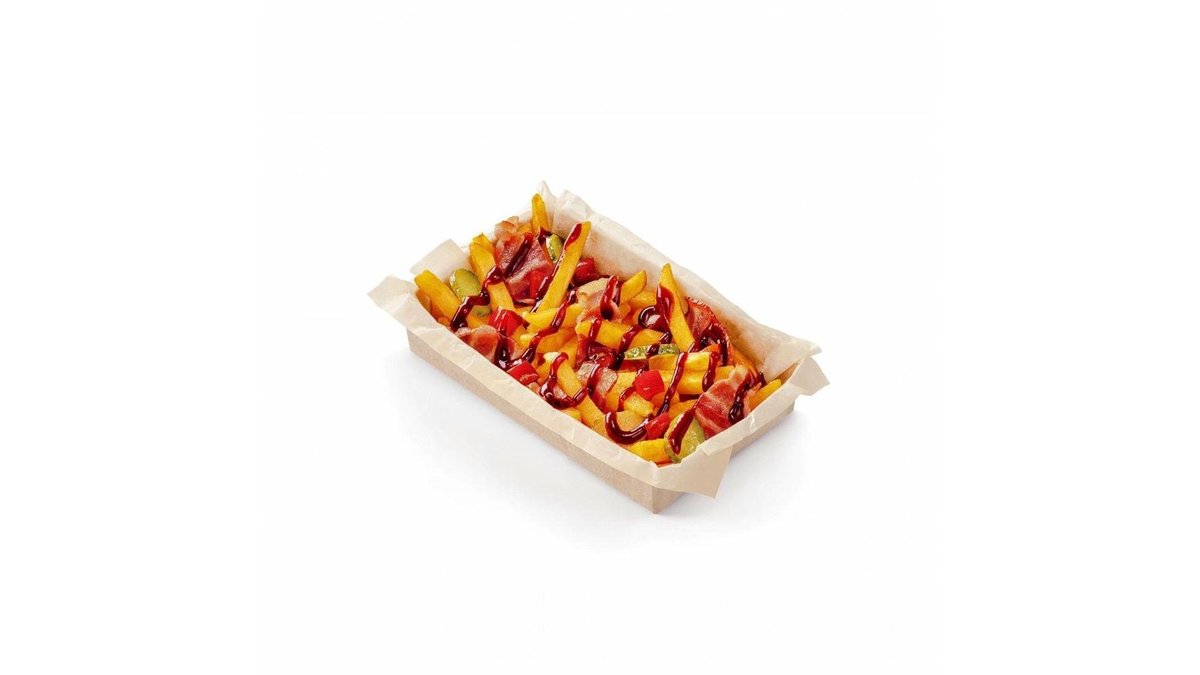 Cartofi la cuptor cu bacon și sos BBQ