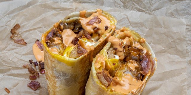 Bacon Breakfast Burrito Box