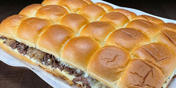 Roadside Chopped Cheese Sliders