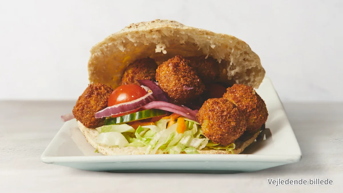 118. Falafel pitabrød (V)