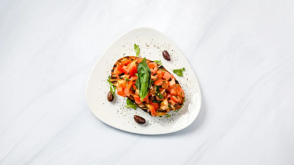 Bruschetta Con Buffalo Mozzarella