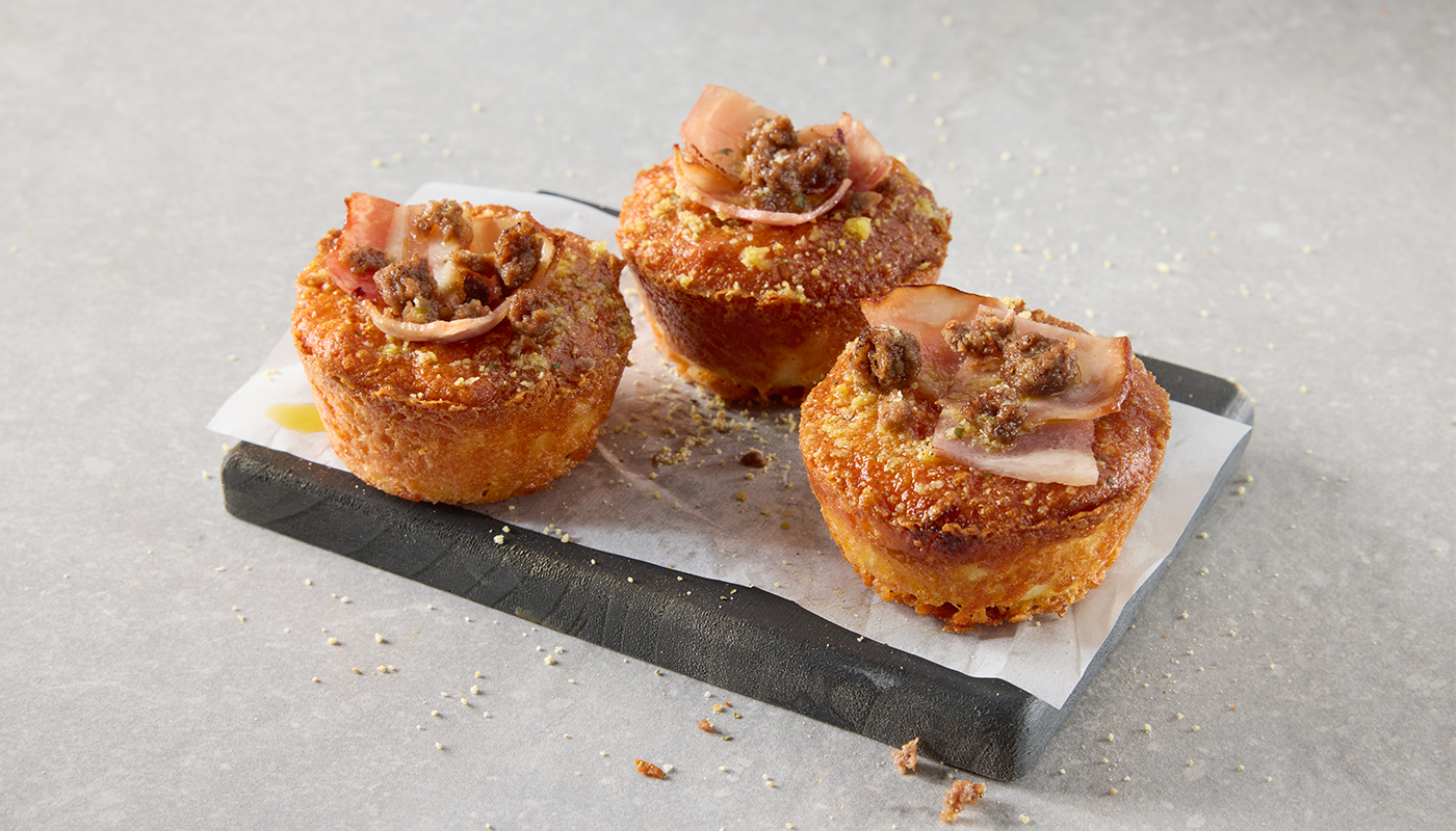 Beef and Bacon Pizza Pots 3 Pack