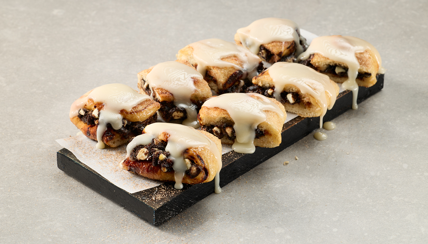 Cookie Dough Stuffed Cinnamon Bread