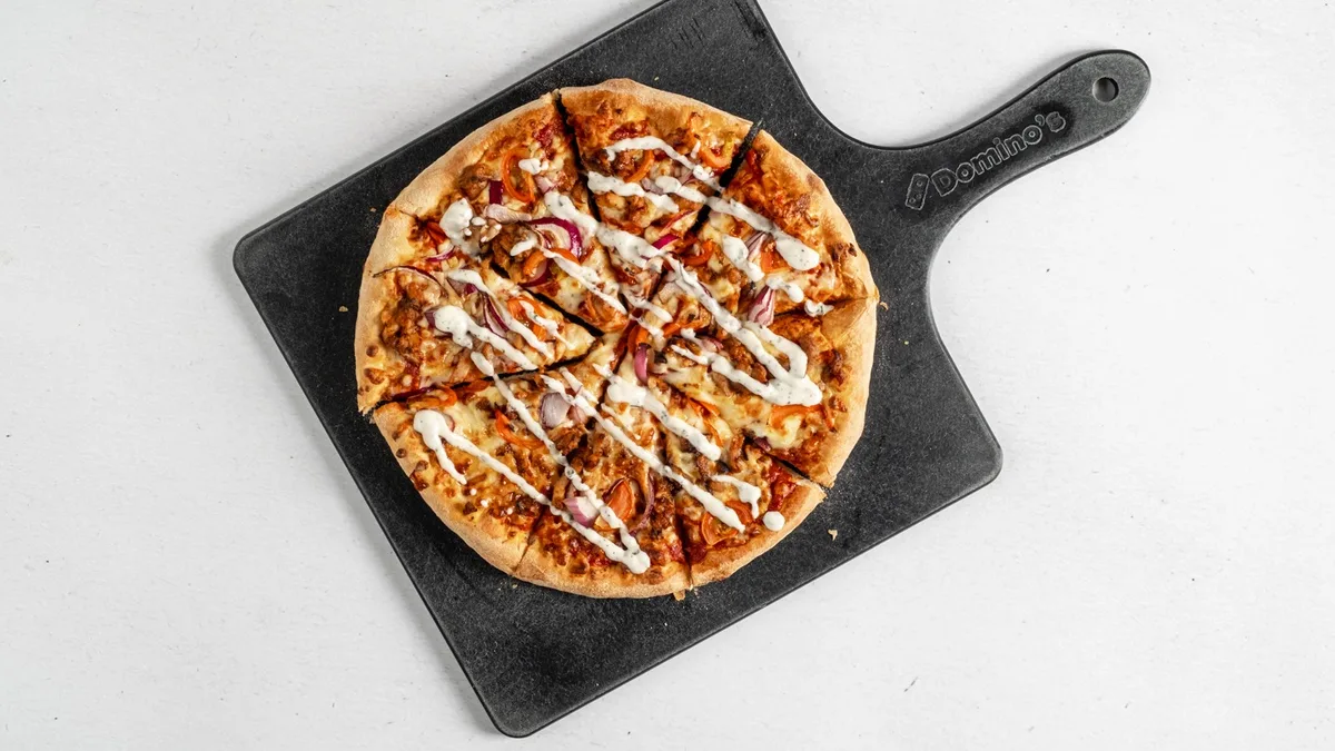 Kebab pizza