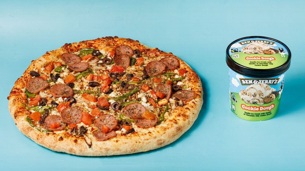 Large Pizza + Ben and Jerry's pint