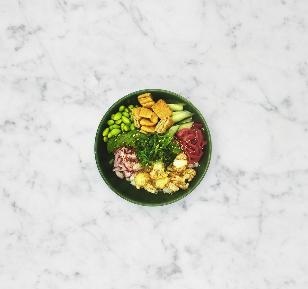 Green sushi bowl