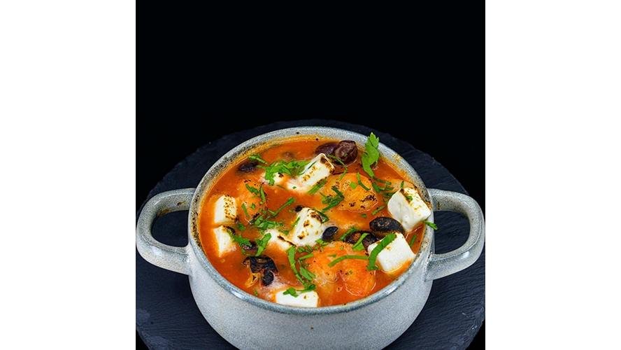 Creveți Saganaki