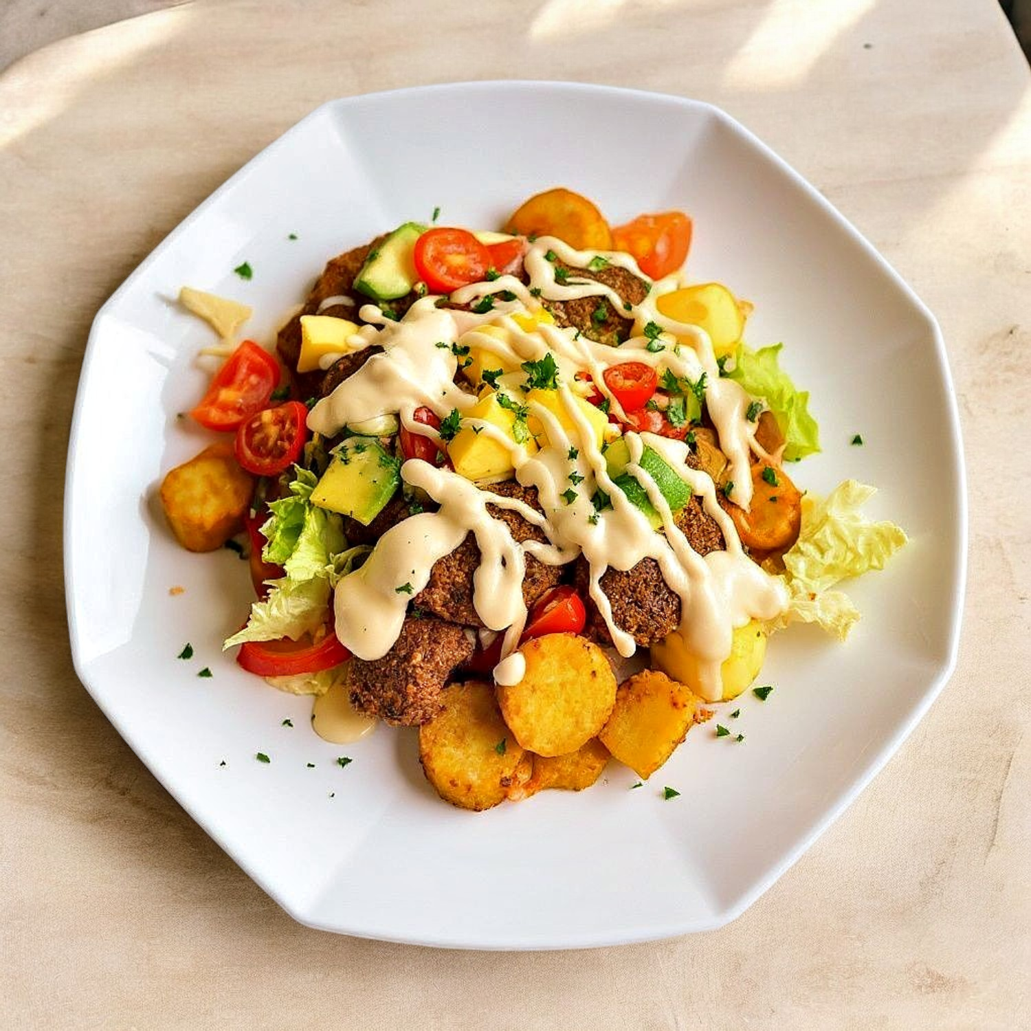 Doner Plato Carne O Pollo (Mixto)
