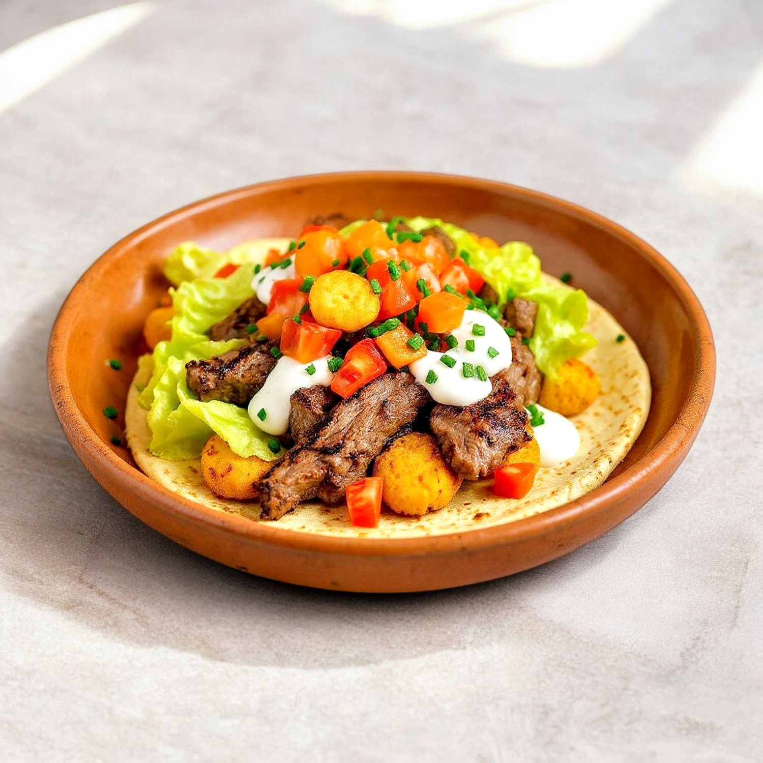 Gyro Cordero Y Falafel