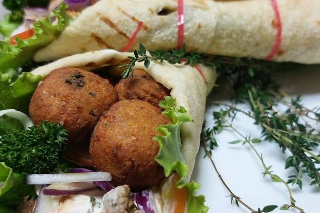 Sándwiche Gyro Artesanal Falafel