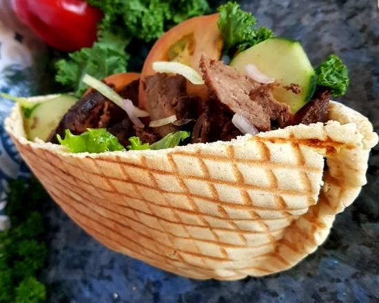Sándwiche Pita Doner Kebab