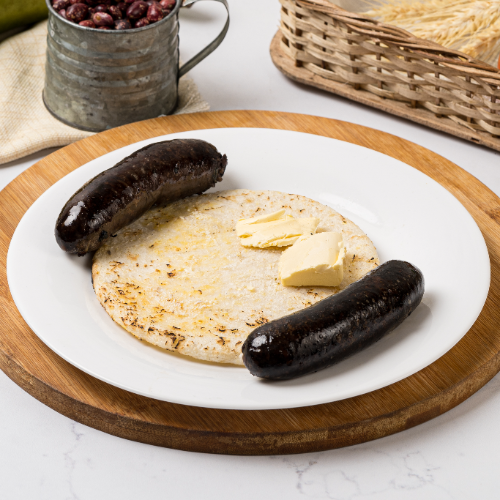 Morcilla con Arepa