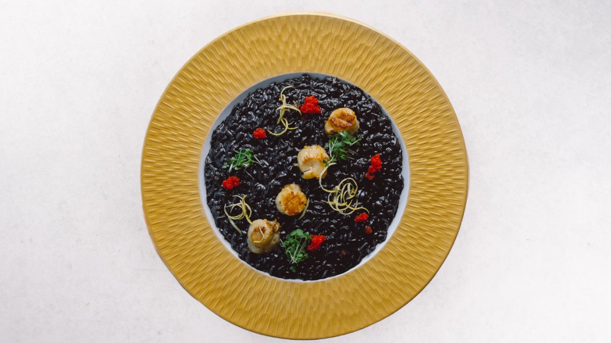 Schwarzer Risotto
