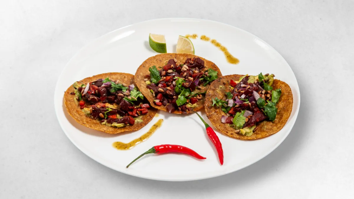 Tacos Rojos - vegan (3 Stück)