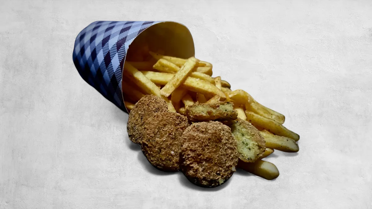 Falafel box hasábbal