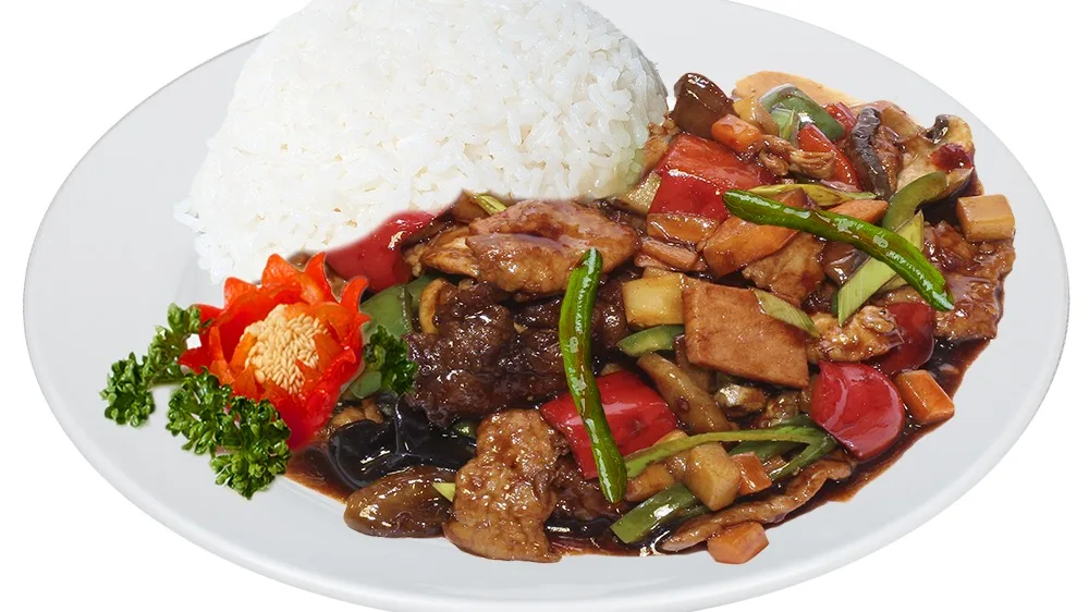D5. Maso tří chutí hong kong s rýží🌶