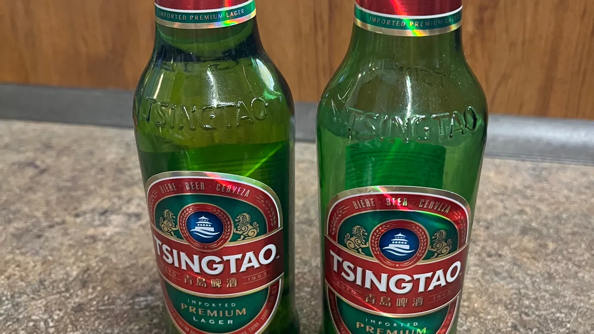 Čínské pivo Qingtao 0,33 l