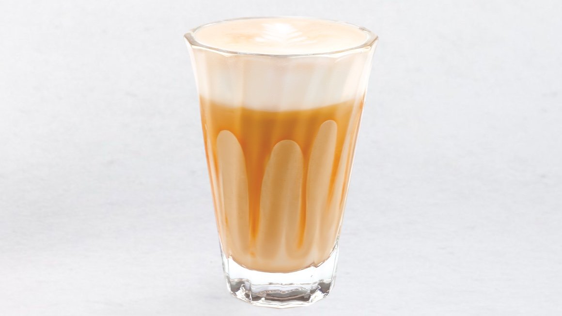 Salted caramel latte