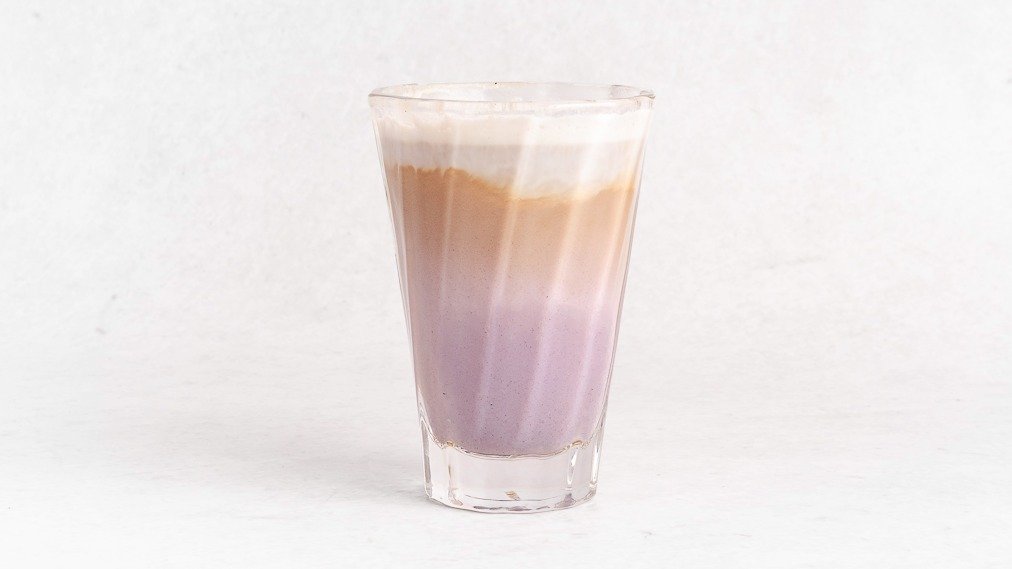 Taro caffe latte