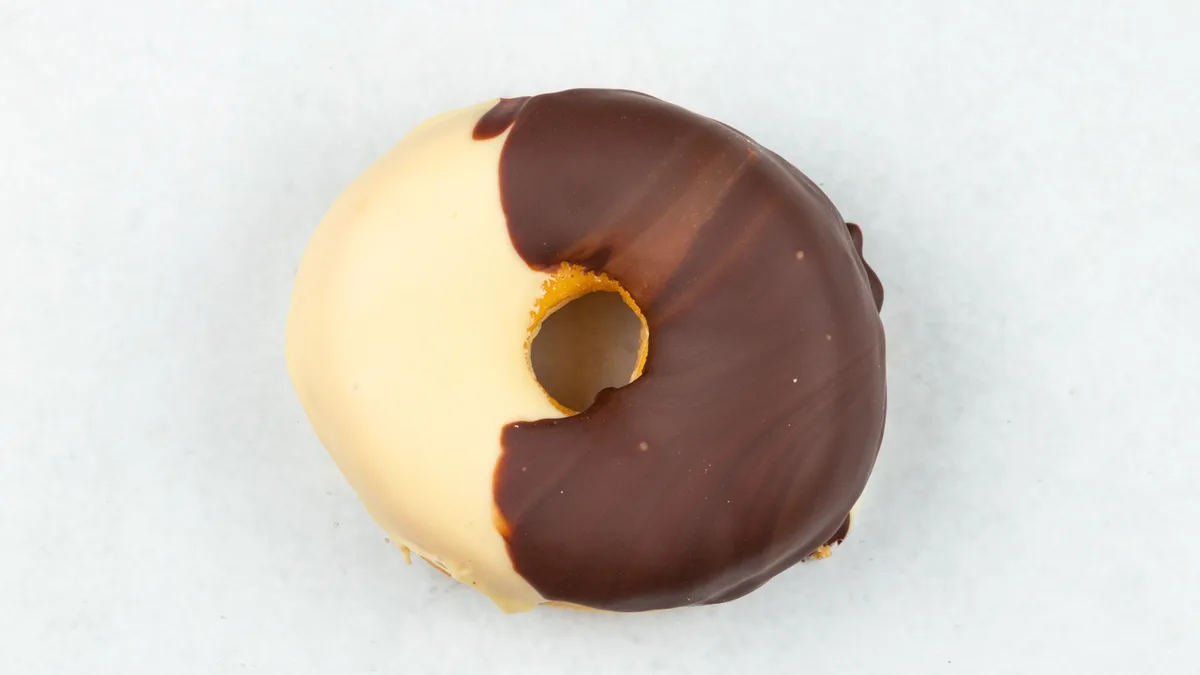 Black and White Donut